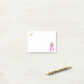 Post-it® Petites notes adhésives princesse et oiseau mignon (Sur un bureau)