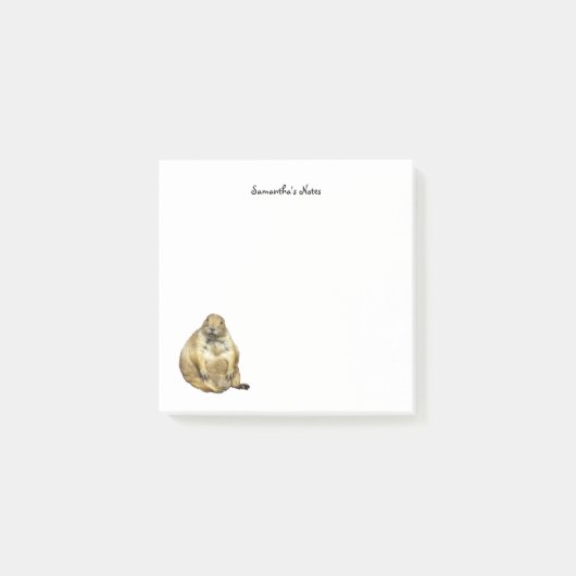 Post-it® Petites notes de chien des Prairies à queue noire (Devant)