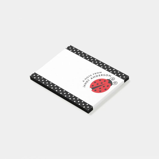 Post-it® Petites notes mignonnes de point de polka de (Incliné)