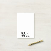 Post-it® Petites Pandas (Sur un bureau)