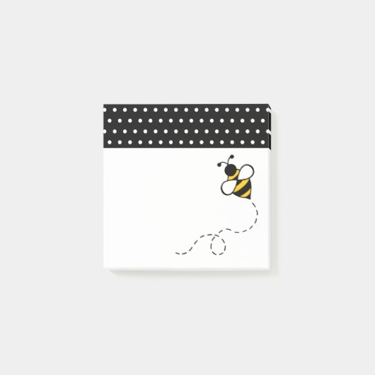 Post-it® Petits bloc-notes autocollants en forme d'abeille (Devant)
