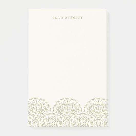 Post-it® Pétoncles de Bohême Custom Post-It - Moss (Devant)