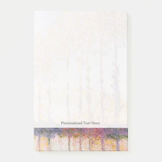 Post-it® Peupliers de Claude Monet | sur les banques de (Devant)