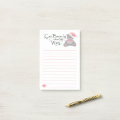 Post-it® Peut l'Ours-LY attendent la note de post-it de (Sur un bureau)