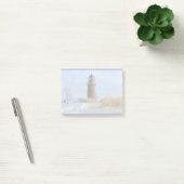 Post-it® Phare robuste sur une côte rocheuse en hiver (Bureau)