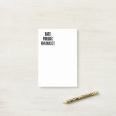 Post-it® Pharmacien travailleur (Sur un bureau)