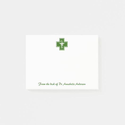Post-it® Pharmacy Cross Logo post-it notes (Devant)