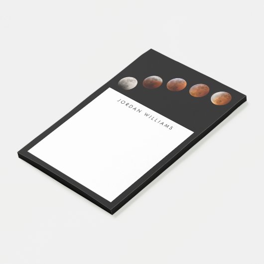 Post-it® Phases de Pleine lune Total Éclipse lunaire | Colo (Incliné)