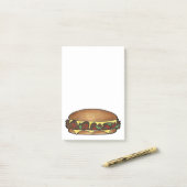 Post-it® Philadelphia Philly Fromage Steak Sandwich Poster (Sur un bureau)
