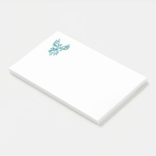 Post-it® Phoenix bleu se lève sur blanc