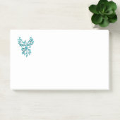 Post-it® Phoenix bleu se lève sur blanc (Bureau)