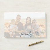 Post-it® Photo avec nom Notes personnalisées de post-it déf (Sur un bureau)