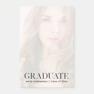 Post-it® Photo avec texte et superposition diplômés