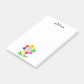 Post-it® photo customisée fleur de Merci (Incliné)
