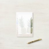 Post-it® Photo de 2 ananas sur une plage (Sur un bureau)