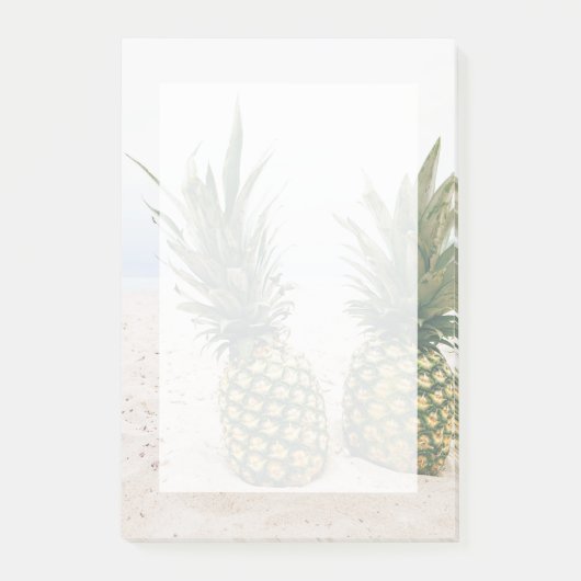 Post-it® Photo de 2 ananas sur une plage (Devant)