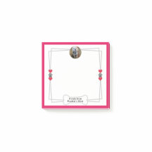 Photo de chien Notes post-it avec pattes et coeurs