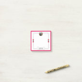 Post-it® Photo de chien Notes post-it avec pattes et coeurs (Sur un bureau)