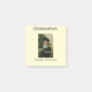 Post-it® photo de classe année de promotion jaune gris past