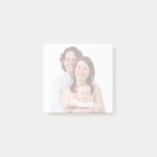 Post-it® Photo de famille Nom personnalisé Notes post-it (Devant)