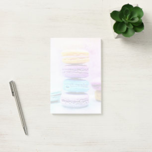 Post-it® Photo de macarons colorés et délicieux