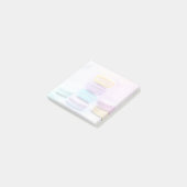 Post-it® Photo de macarons colorés et délicieux (Incliné)