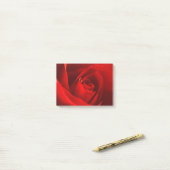 Post-it® Photo de rose rouge (Sur un bureau)