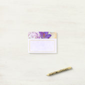 Post-it® Photo d'un joli Crocus de printemps violet (Sur un bureau)