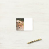 Post-it® Photo d'un petit renard orange mignon (Sur un bureau)