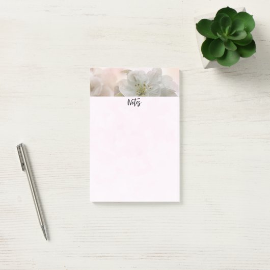 Post-it® Photo en fleurs de pomme blanche (Bureau)