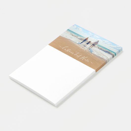 Post-it® Photo et texte personnalisés - Unique votre propre (Incliné)