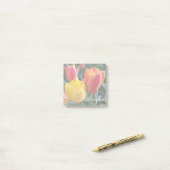 Post-it® Photo florale avec couleur adoucie (Sur un bureau)