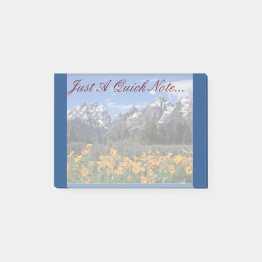 Post-it® Photo Grand Teton Springtime Souvenir (Devant)