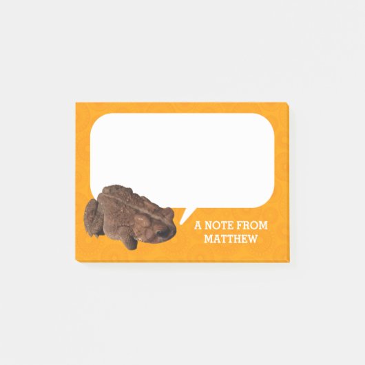 Post-it® Photo Orange American Toad personnalisée (Devant)