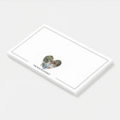 Post-it® Photo personnelle Heart Frame Modern Calligraphy (Incliné)