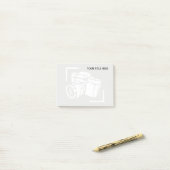 Post-it® Photographe photo filigrane (Sur un bureau)