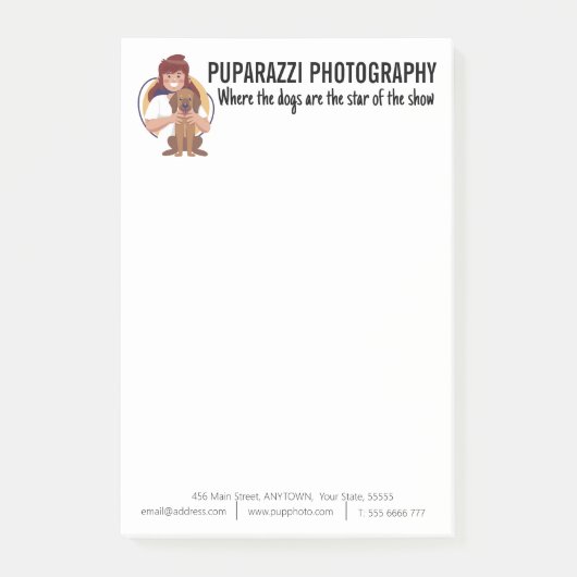 Post-it® Photographie de chien sur mesure (Devant)