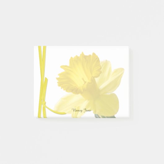 Post-it® Photographie florale de jonquille jaune (Devant)