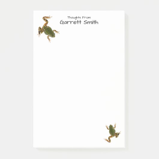 Post-it® Photographies de grenouille verte de l'Escalade op (Devant)