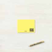 Post-it® Phrase de motivation pour rester concentré avec ty (Sur un bureau)