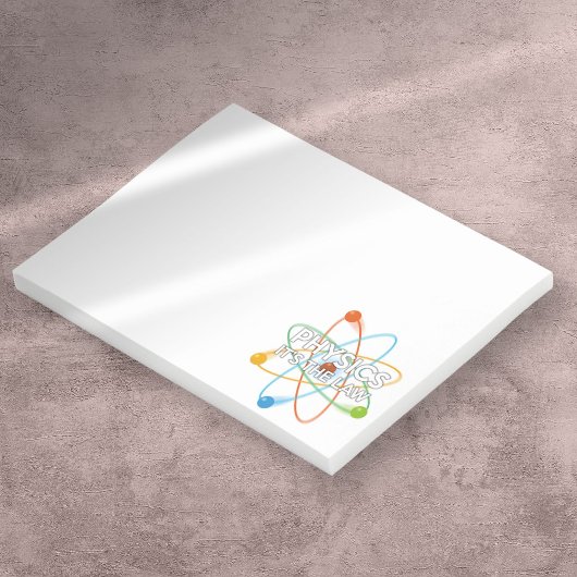 Post-it® PHYSIQUE C'EST LA LOI Citation scientifique drôle
