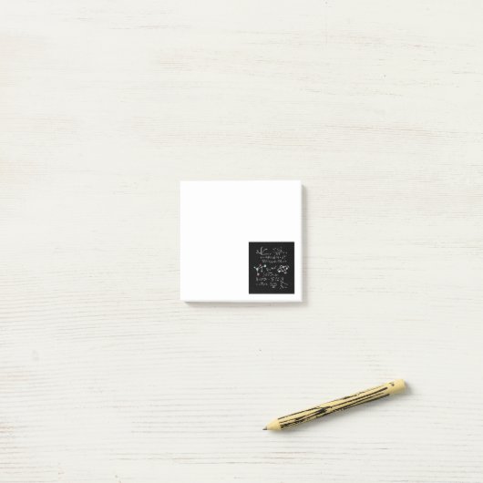 Post-it® Physique Math Formule Enseignant Atomes et Mol (Sur un bureau)