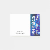 Post-it® PHYSIQUE PERSONNALISÉE C'EST LA LOI Fun Science (Devant)