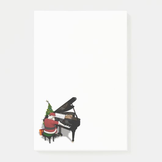Post-it® Pianiste du Père Noël (Devant)