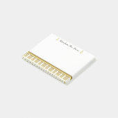 Post-it® Piano-clavier Gold Instrument de musique pour pian (Incliné)