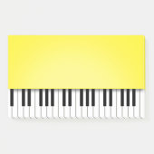 Post-it® Piano Clavier Musique Jaune joyeuse (Devant)