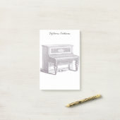 Post-it® Piano droit vintage (Sur un bureau)