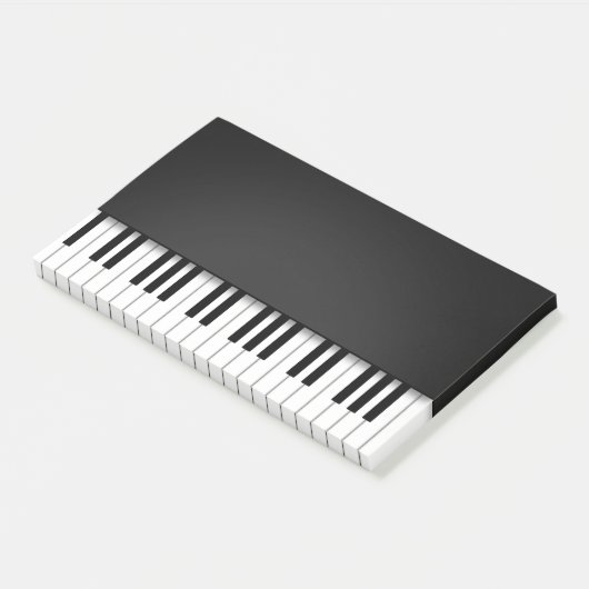 Post-it® Piano Keyboard Fun Black Music Notes (Incliné)