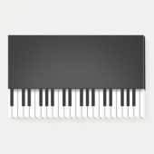Post-it® Piano Keyboard Fun Black Music Notes (Devant)