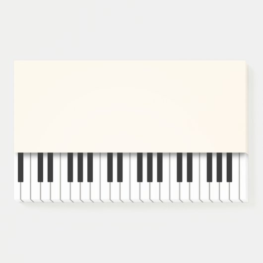 Post-it® Piano Keyboard Fun Ivory Music Notes (Devant)
